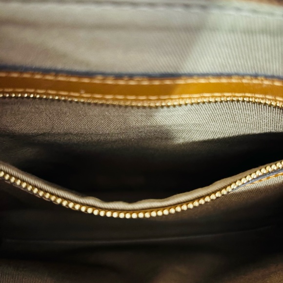 MCM Cognac Leather Logo Bag - Picture 9 of 17